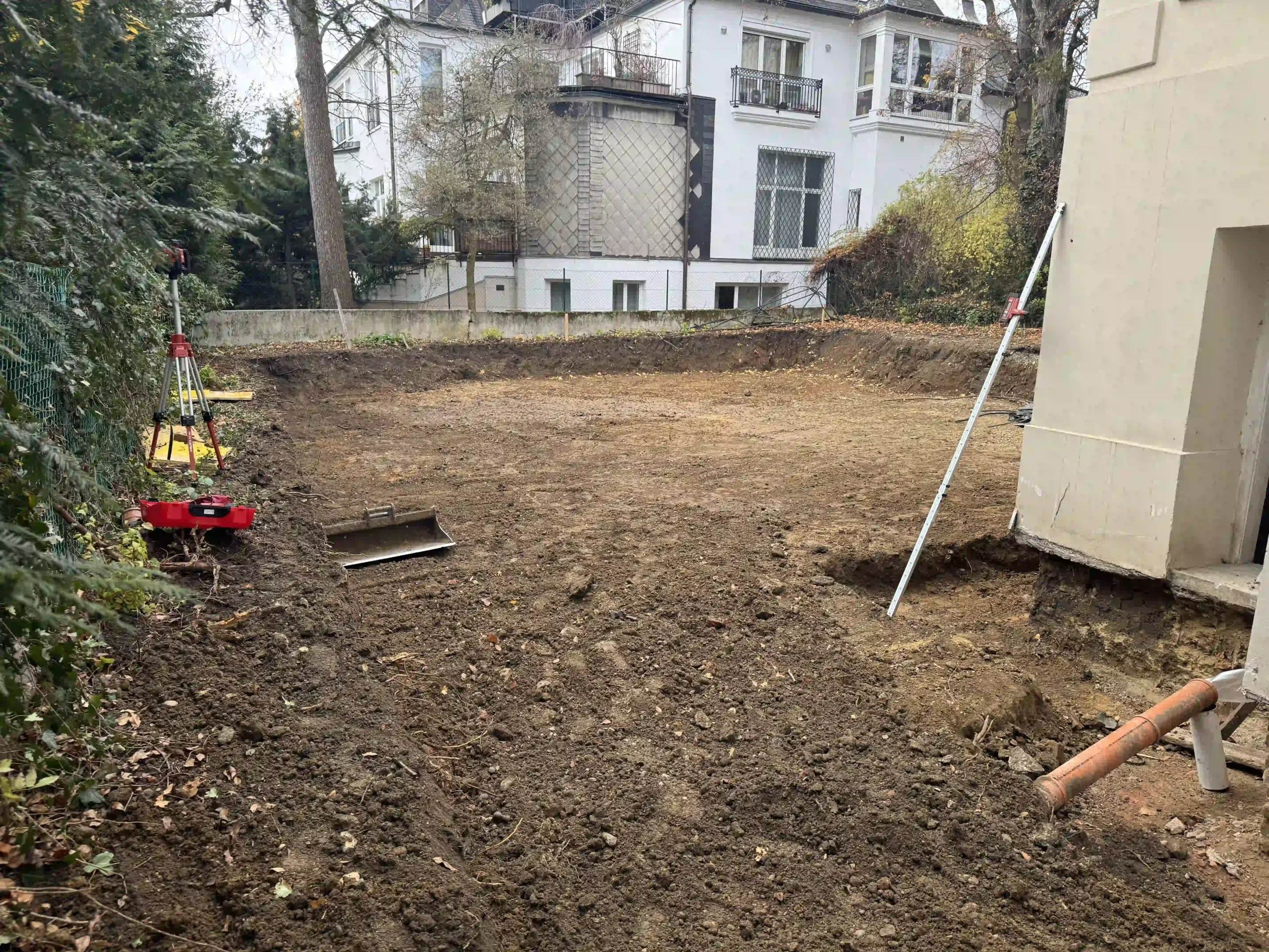 Bagger Wien – EMK Erdbau GmbH – Drainage 3