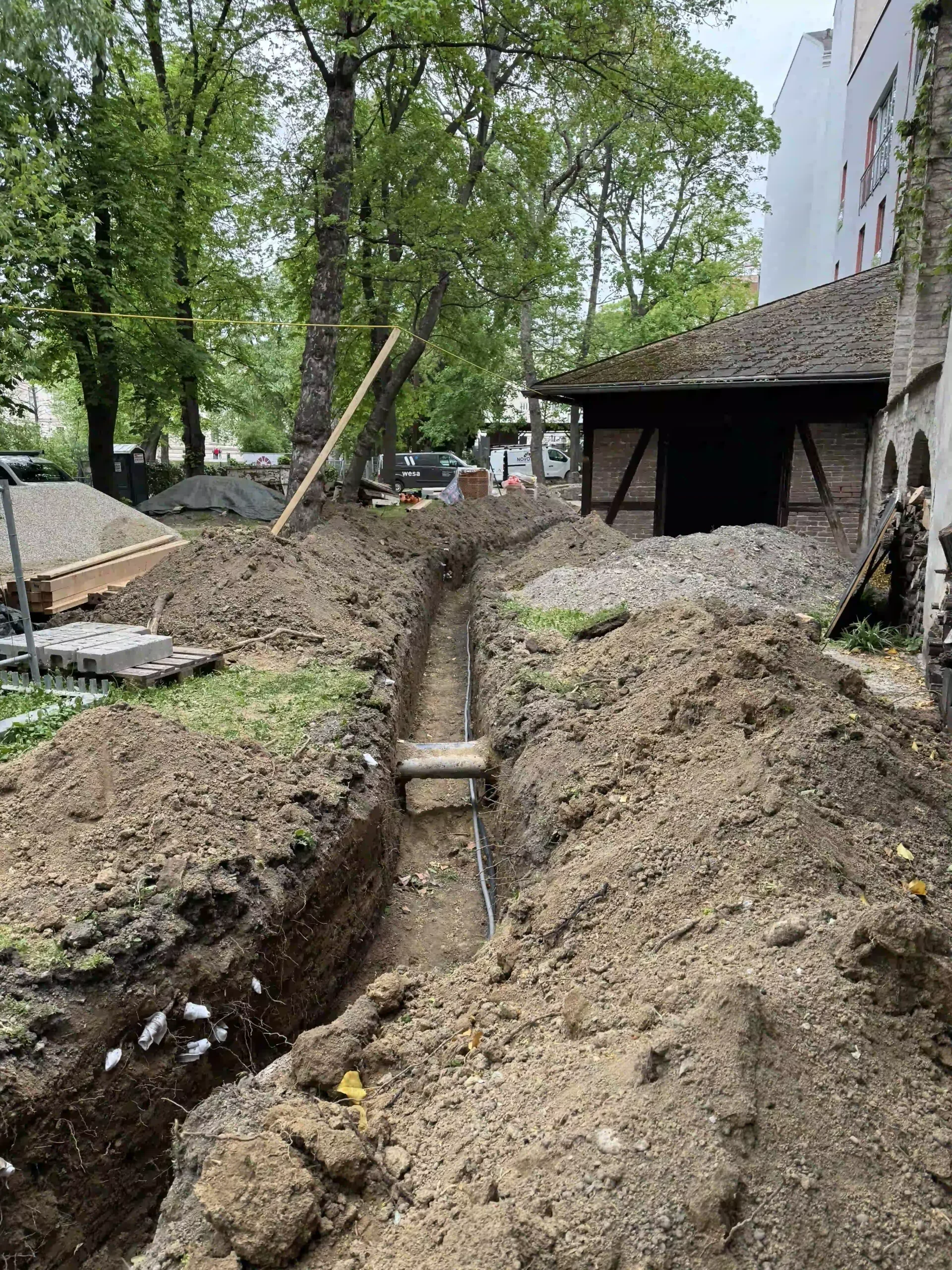 Bagger Wien – EMK Erdbau GmbH – Gabrung – Leitungsbau 3