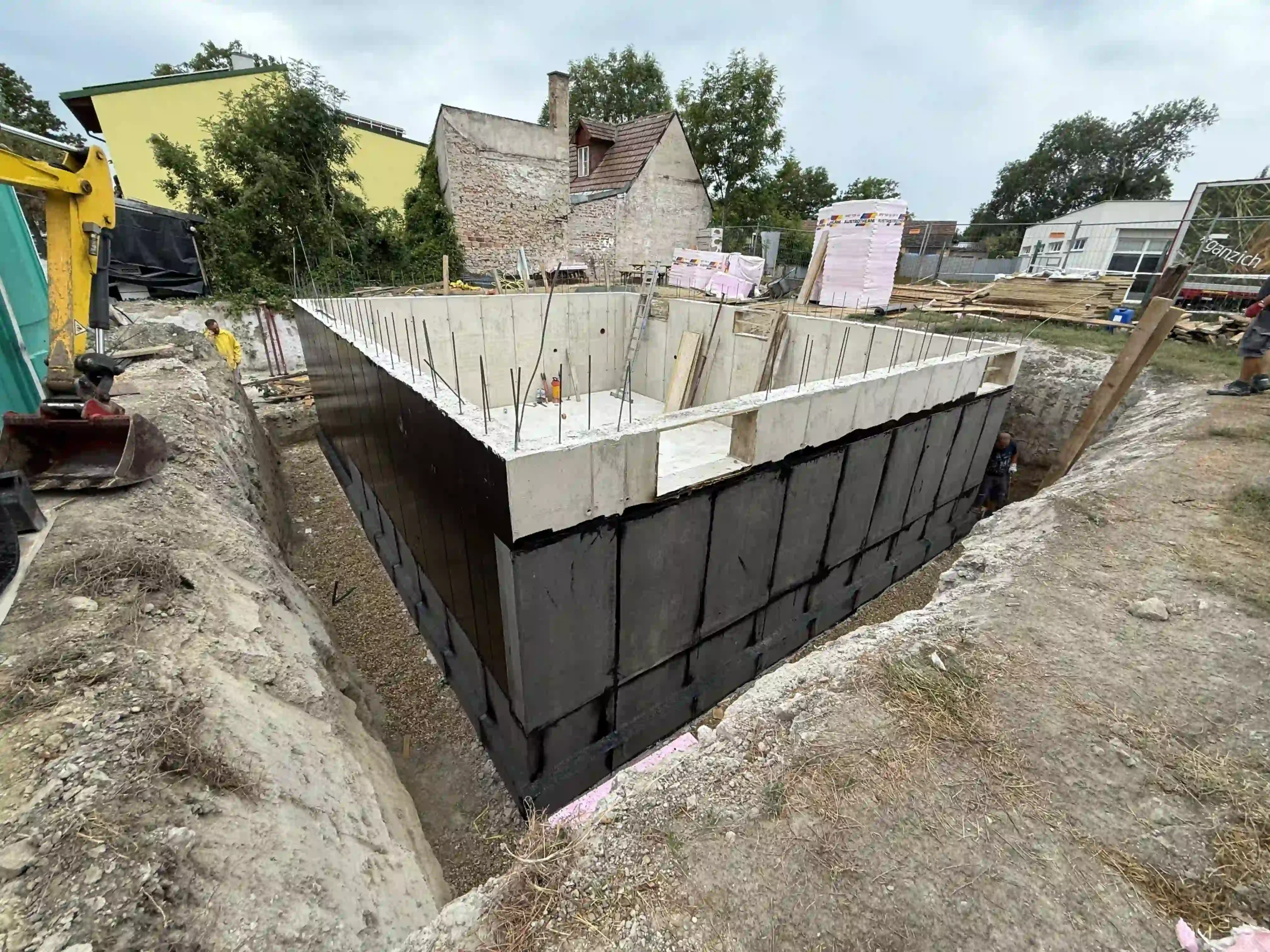 Bagger Wien – EMK Erdbau GmbH – Rohbau 2