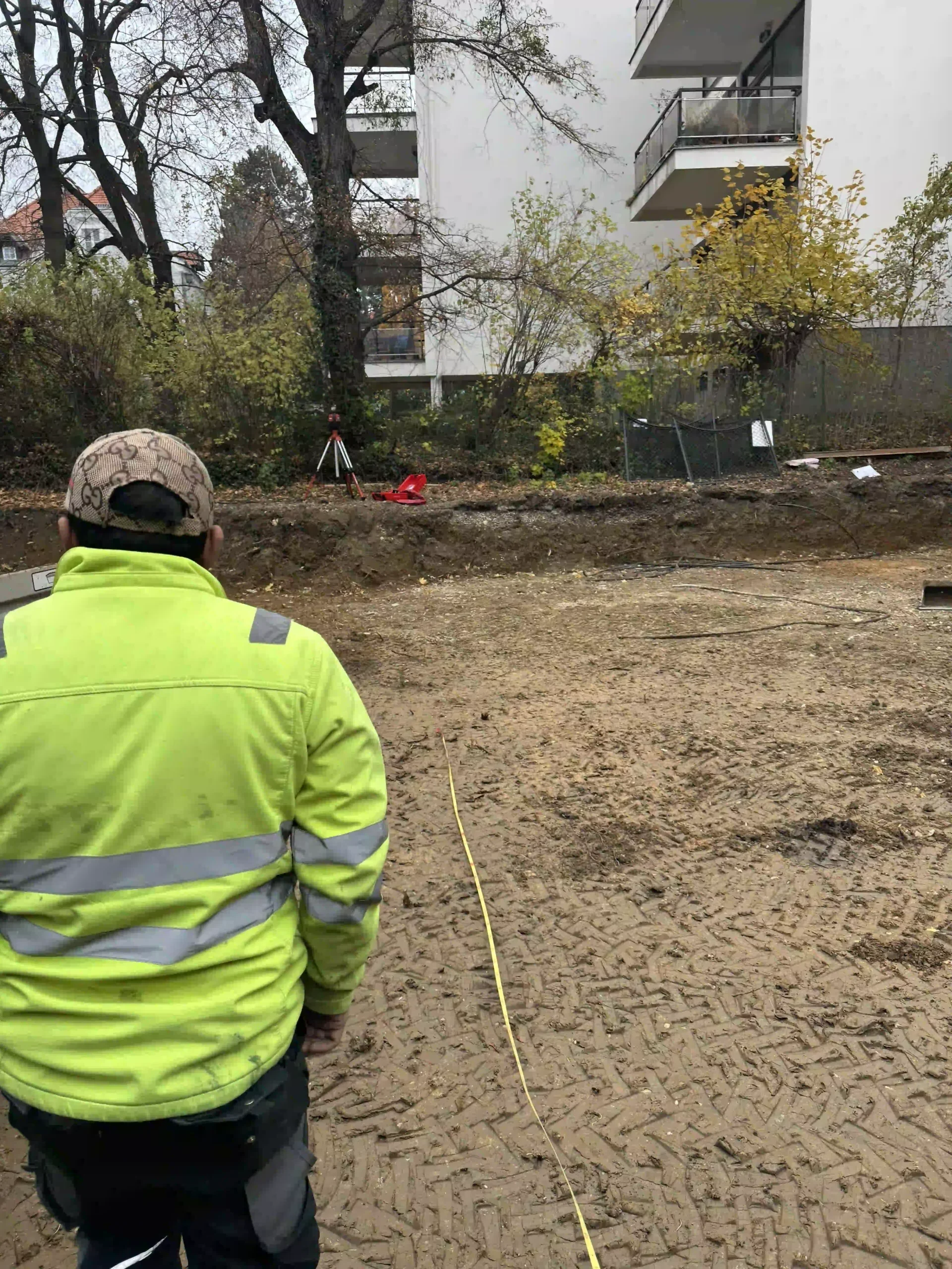 Bagger Wien – EMK Erdbau GmbH – Vermessung